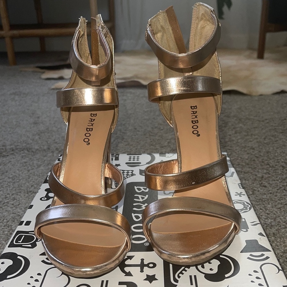 Rose gold heels